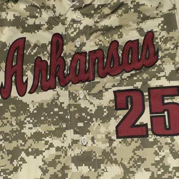 NCAA | Shirts | Arkansas Razorbacks Authentic Digital Camo Baseball ...